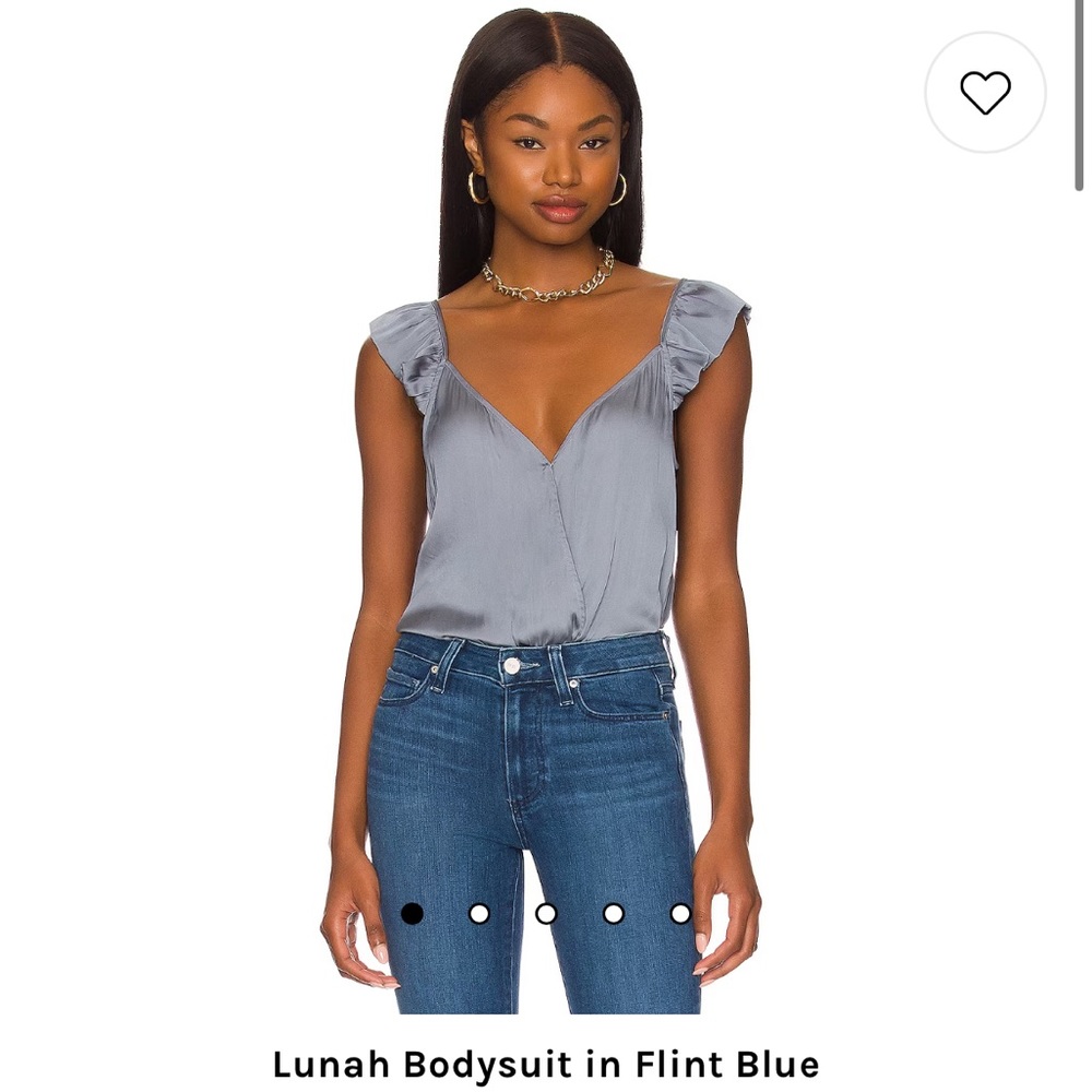 PAIGE Lunah Bodysuit in Flint Blue